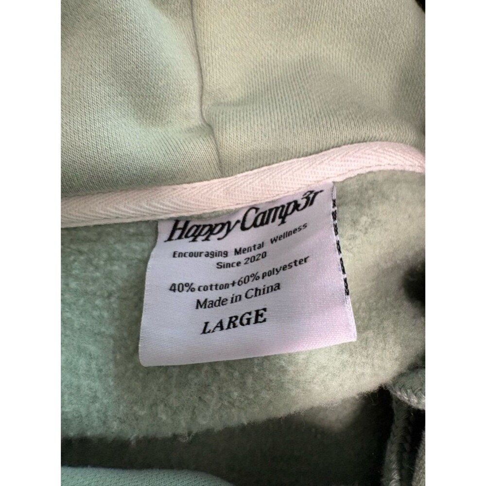 The Happy Camp3r Cloud Sweat Set Women's Size Large Sage Green Hoodie Jogger View 6